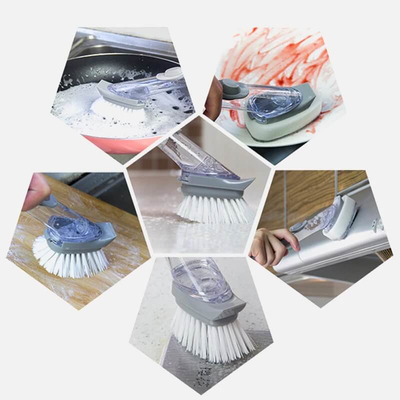 فرشاة تنظيف مع موزع صابون | Brosse de nettoyage avec Distributeur de savon