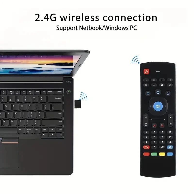 تيليكومند متعدد الوظائف للتحكم عن بعد بكل الاجهزة | Télécommande Mini clavier sans fil multifonction Air Mouse MX3-M