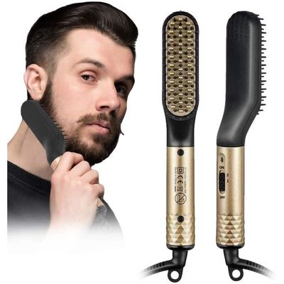 مشط حراري لتسريح اللحية و الشعر | ROZIA BROSSE LISSANTE BARBE & CHEVEUX 2EN1