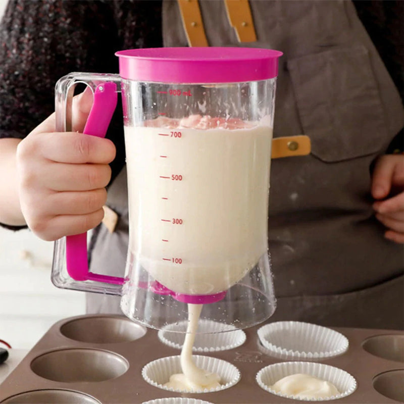 موزع العجين اليدوي الخاص بالبان كيك والكريب موزع العجين | Batter Dispenser Appareil Distributeur de Pate Crêpes – cupcakes