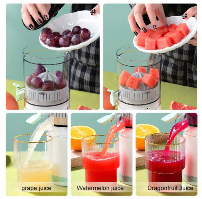 عصارة كهربائية محمولة قابلة للشحن| PRESSE-AGRUMES AUTOMATIQUE AVEC USB JUICE PRO