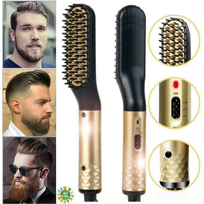 مشط حراري لتسريح اللحية و الشعر | ROZIA BROSSE LISSANTE BARBE & CHEVEUX 2EN1