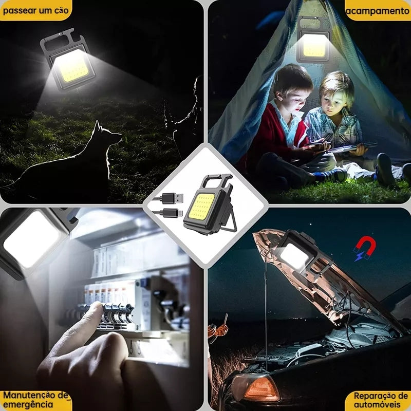 مصباح صغير متعدد الوظائف محمولة قابلة لإعادة الشحن | Mini lampe LED Portable Rechargeable