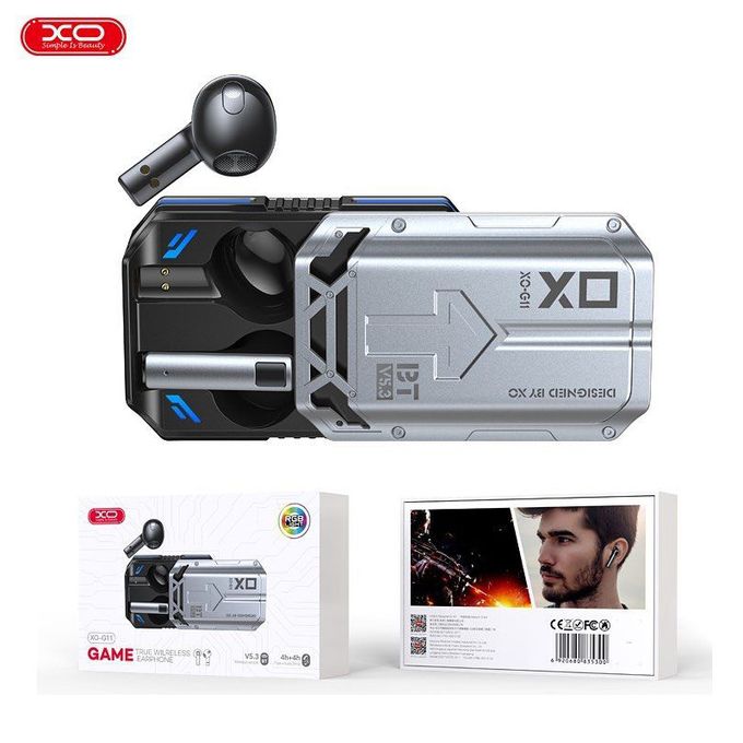 سماعات الأذن لاسلكية للألعاب | Ecouteurs TWS G11 GAMING LUZ LED Bluetooth V 5.3 XO